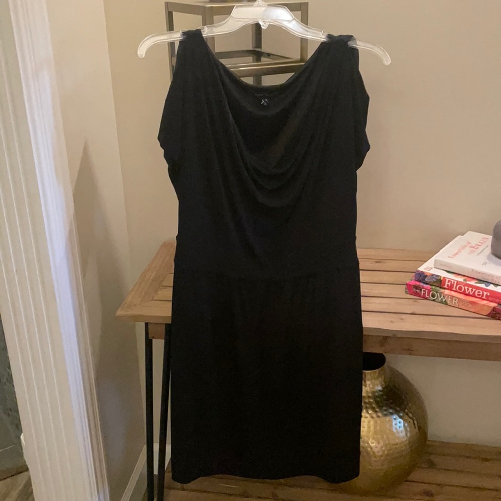 WHBM Little black dress that goes everywhere sz M